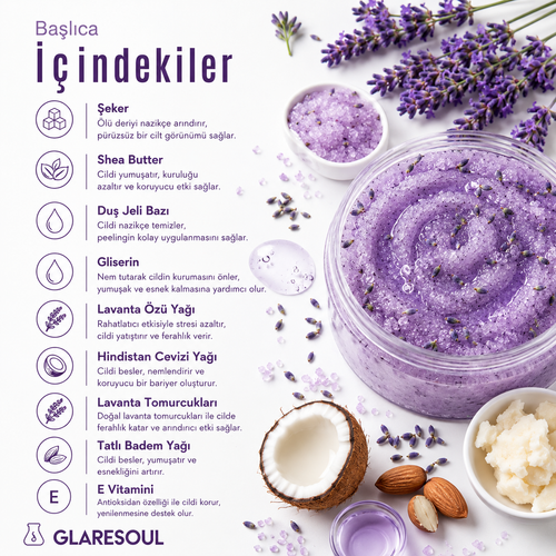 Lavender Silk Scrub – Lavantalı Vücut Peelingi 150 ml