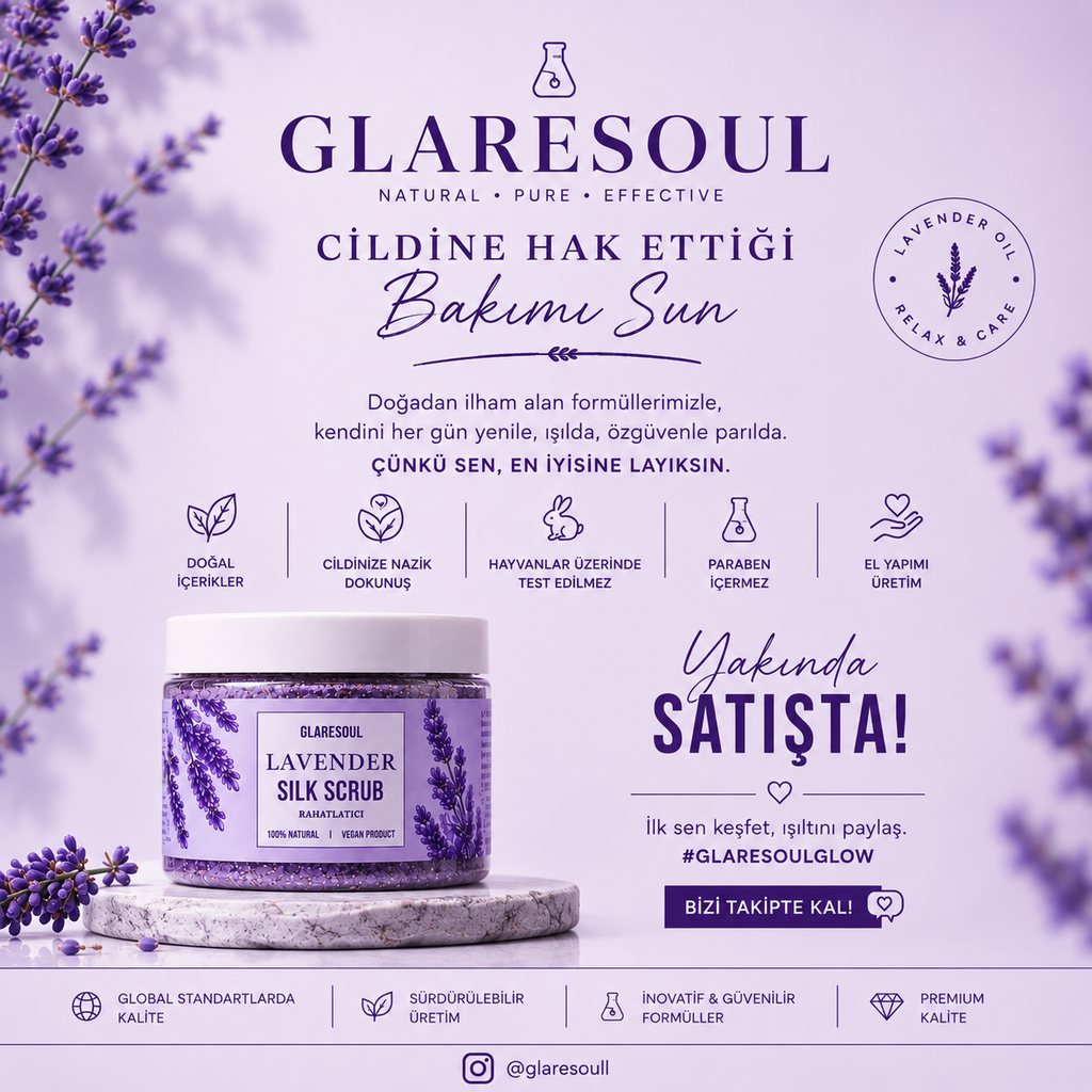 Lavender Silk Scrub – Lavantalı Vücut Peelingi 150 ml